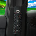 1 diamond-encrusted Blingbling metal crown Faux sheepskin car supplies Seat belt shoulder strap Comfort safety belt