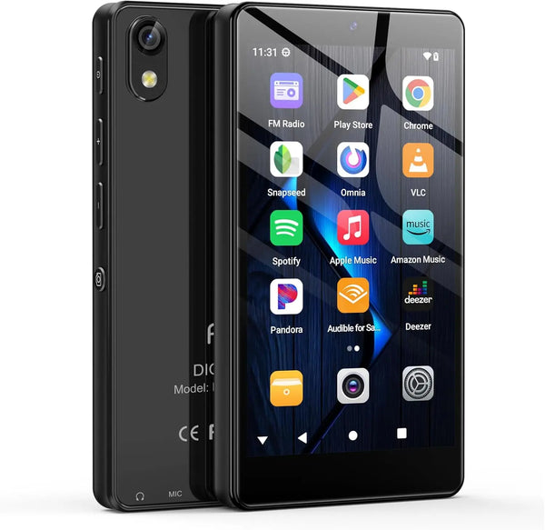 32GB/96GB MP3 player with Bluetooth 5.0 and WiFi, Spotify, Android 13 OS, camera and speakers