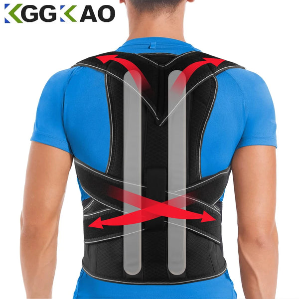 Back Brace & Posture Corrector with Adjustable Full Support