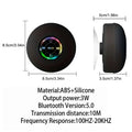 Portable Wireless Bluetooth Speaker LED Light IPX4 Waterproof Loudspeaker Outdoor Bathroom Large Suction Cup Stereo Sound Box image 6