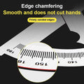 Stainless Steel Adjustable Protractor, Precision Angle Measuring Tool for Woodworking, Carpentry & DIY