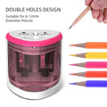 Manual Electric Auto Plastic Pencil Sharpener Candy Color Standard Pencil Cutting Machine Student School Office Stationery
