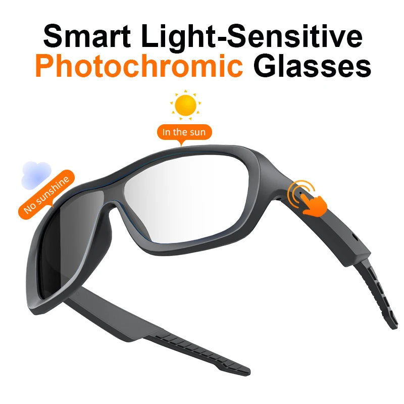 2026 Smart Glasses HD Photo Video AI Record Translation Touch Photochromic Lenses Bluetooth Call Music Multifunction Glasses - Electrosphere South Africa