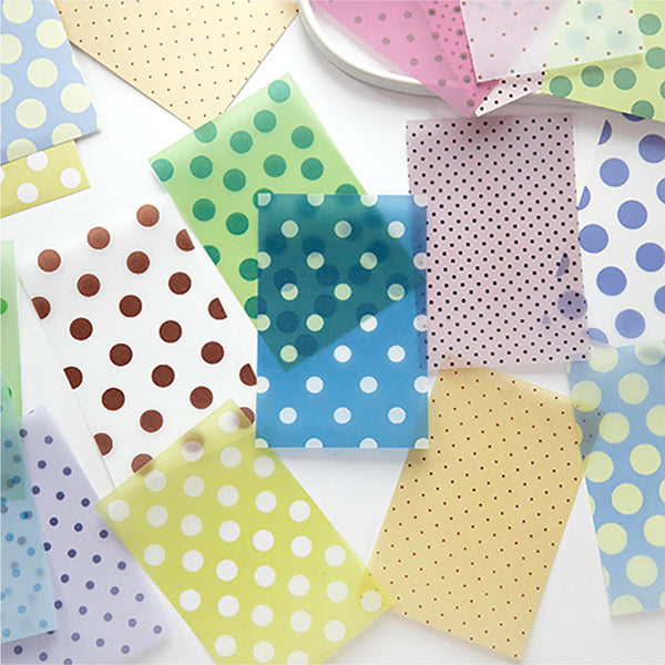 32Pcs Polka Dot Tracing Paper Sheets, Pastel Semi-Transparent Vellum Paper
