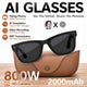 2026 New Smart Glasses 800W Take Pictures Record Al Translation WIFI Transmission AI Recognition GPT 2000MAH Music Smart Glasses
