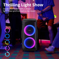 Tronsmart Halo 300 Speaker Partybox 240W with Guitar/Mic/XLR Input, TWS, 20H Playtime, wheels & Hidden Lever, for Party image 6