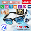 Lenovo 8K 1600MP AI Smart Glasses AI Translation HD Hands-Free Calling 2027 New AI Chat Logging Music Playback Smart Sunglasses