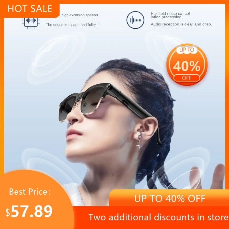 Smart Glasses AI 800W Camera Video Recording For iOS Android - Electrosphere South Africa