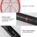 Household Safety Electric Mosquito Swatter Fly Swatter Bug Zapper Killer Bug Zapper Racket for Dormitory & Outdoor & Studio Use