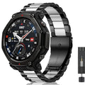 Strap for Amazfit T Rex 3 Pro Bracelet Metal Stainless Steel Watch Band for Amazfit T Rex3 Pro 48mm Straps Accessories Correa image 1