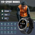 EIGIIS KE3 2025 New Bluetooth Call Smartwatch for Men Full Touch Screen with Health Monitor Heart Rate Flashlight Smart Watch image 4