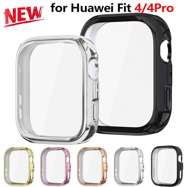 2025 New Soft TPU Case for Huawei Watch Fit 4 4Pro Smart Watch Strap Protective Bumper for Huawei Fit4 / 4Pro Accessories