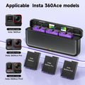 2400mAh Battery for Insta360 Ace Pro 2 Insta360 Ace Pro + 3-Slot LCD Charger for Insta360 Ace Insta 360 Ace Pro 2 Battery Camera