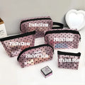Makeup Bag Outdoor Personalized Transparent Nylon Mesh Cosmetic Bags Pouch Travel Organizer Zipper Beach Makeup Women's Purse