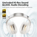 QCY H3S Over Ear Headphone Hi-Res LDAC Spatial Sound Headset H3S -56dB Adaptive ANC Wireless Earphone Bluetooth 6.0 102Hrs
