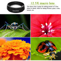 2 Functions Mobile Phone Lens 0.45X Wide Angle Len & 12.5X Macro HD Camera Lens Universal for iPhone Android Phone image 4