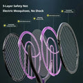 Rotating Head Bug Zapper Racket Automatic Mosquito Swatter Rechargeable Electric Fly Swatter Fly Killer and Mosquito Trap Lamp