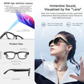 2026 Smart Glasses 800W HD Camera Video Recording Photo HD Audio AI Translation 300mAh Touch Control AI Assistant Smart Glasses image 3
