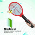 Household Safety Electric Mosquito Swatter Fly Swatter Bug Zapper Killer Bug Zapper Racket for Dormitory & Outdoor & Studio Use
