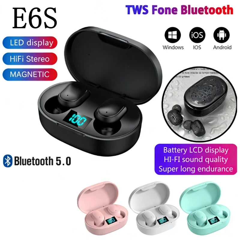 Wireless Earbuds Noise Canceling Waterproof Ear Buds in-Ear Stereo Headphones with LED Display Charging Case - Electrosphere South Africa