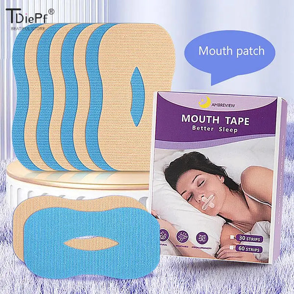 Anti-Snoring Nose Strips - O-Shaped Mouth Correction Tape