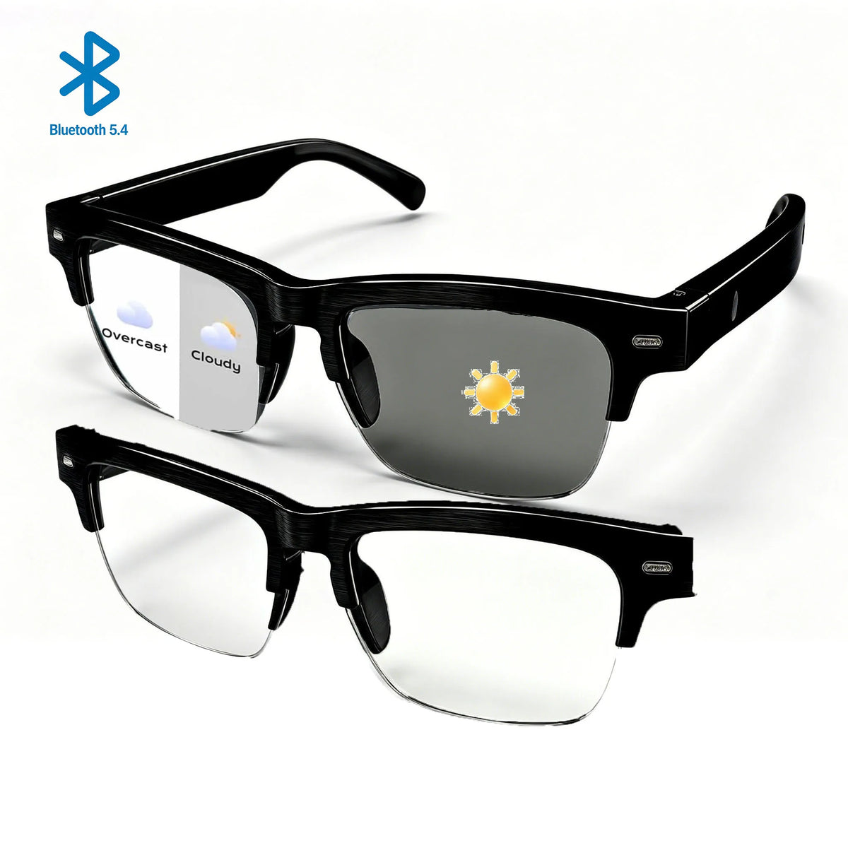 Smart Glasses Ultra-Light Playback Open-Ear Speakers Sunglasses Polarized Lens Smartglasses Bluetooth Glasses for Sports Travel - Electrosphere South Africa