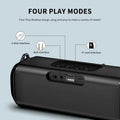 Rockmia EBS-045 Portable Wireless Music Speaker Bluetooth 5.0 RGB LED Lights Microphone TF Card Shoulder Strips
