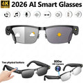 2026 4K Smart Glasses AI Translation Color-changing Lenses High-definition Voice Call Music Local Open-ear Audio Smart  Glasses image 1
