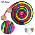 Colorful 5m Rainbow Skipping Rope - Long Children Students Speed Skipping Rope -fit Jump Rope With Anti-Slip Handle