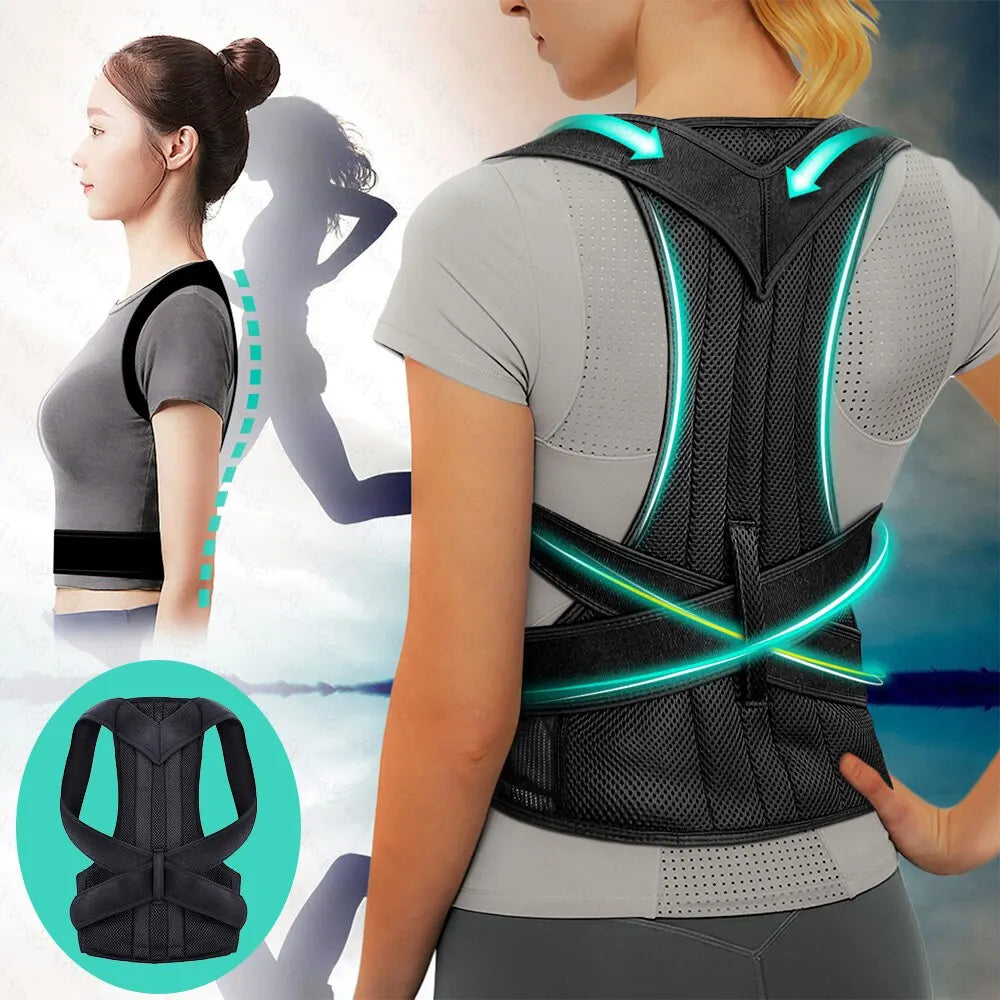 Posture Corrector Belt with Spine Support for Men & Women