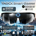 2026 New Smart Glasses Cycling Record 800W HD Camera Photo Video Shooting Anti-Shake Function AI Voice Translation Smart Glasses image 1