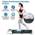 Walking Pad 2 in 1 Under Desk Treadmill, 2.5HP Low Noise Walking Pad Running Jogging Machine with Remote Control for Home Office