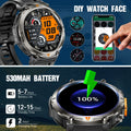 EIGIIS KE3 2025 New Bluetooth Call Smartwatch for Men Full Touch Screen with Health Monitor Heart Rate Flashlight Smart Watch image 5
