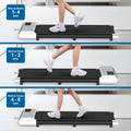 Walking Pad 2 in 1 Under Desk Treadmill, 2.5HP Low Noise Walking Pad Running Jogging Machine with Remote Control for Home Office