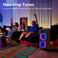Tronsmart Halo 300 Speaker Partybox 240W with Guitar/Mic/XLR Input, TWS, 20H Playtime, wheels & Hidden Lever, for Party image 5