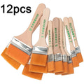 12pcs Nylon Paint Brush Watercolor Paint Brushes Smooth Wooden Handle Drawing Paint Brushes For Acrylic Oil Painting Art Supplie