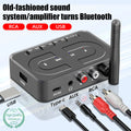 VAORLO Bluetooth 6.0 Audio Receiver 3.5mm AUX RCA With Mic HIFI Stereo Wireless Adapter Support USB U-Disk For Car Speaker Amp