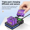 2400mAh High Capacity For Insta360 Ace Pro Ace Battery+3-Slot LED Fast Charger For Insta 360 Ace Pro 2 Action Camera Accessories