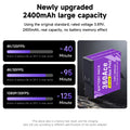 2400mAh Battery for Insta360 Ace Pro 2 Insta360 Ace Pro + 3-Slot LCD Charger for Insta360 Ace Insta 360 Ace Pro 2 Battery Camera