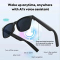 Lenovo 1800MP AI Smart 8K Wireless Glasses Bluetooth Sunglasses Remote Control Touch Photo Recording Voice Assistant Translator