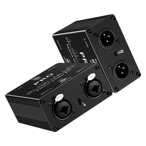Audio Isolator Noise Reduction DI Ground Box 6.35 to Cannon Stereo Agricultural Electric Guitar Sound Card Show Noise Eliminatio