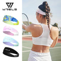 WRELS Sports Headband Breathable Elastic Sweatband Quick Dry Running Tennis Yoga Hair Band Lightweight Sports Workout Hairband