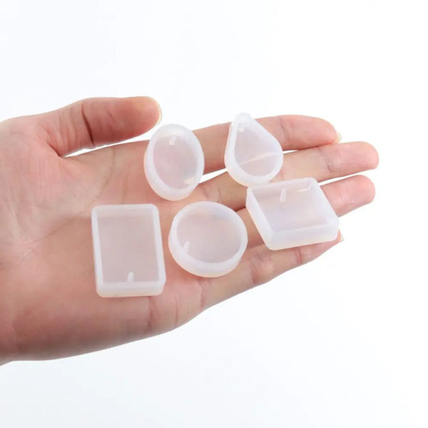 Pendant Mold Resin Silicone Mold Listed Necklace Keychain Pendant DIY Epoxy Resin Glue Mold Jewelry Decoration