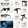 Smart AI Glasses 2026 8K Translator Photo Video Recording Music Playback With Charging Box SmartGlasses Sunglasses Men Women image 6