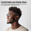 QCY Crossky C30 Open Ear Wireless Earphones Bluetooth 5.4 Spatial Audio Stable Fit OWS Earbuds 4 Mic ENC Multi-Point Connection image 2