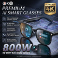 4K Smart Glasses — 8MP Camera, 150+ Languages & Translation