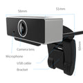 1Pc FHD 1080P Webcam USB PC Computer Webcam Auto Focus With Microphone 60-Degree Widescreen Desktop Laptop Webcam Live Streaming Webcam With Rotatable Clip For Live Broadcast Video Calling Conferencin