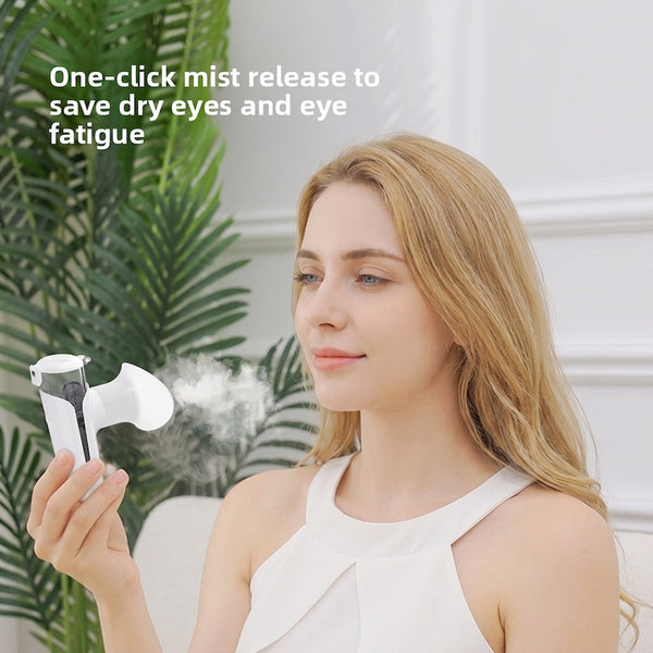 Handheld Nano Spray Eye Moisturizer, Hot Compress Eye Beauty Hydrating Device, Eye Washer, Eye Care Steam Nebulizer